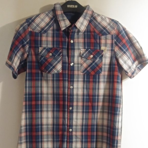 Silver Jeans Boys Plaid T-Shirt - Picture 1 of 5
